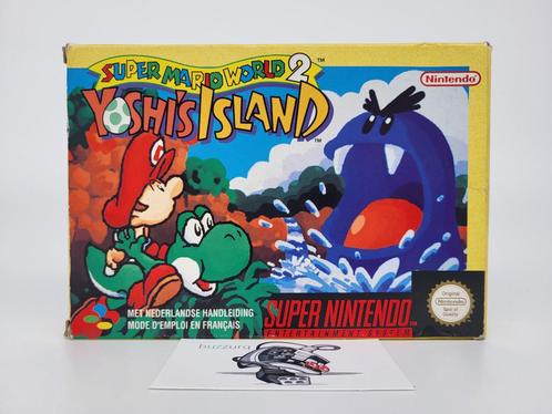 Super Mario World 2: Yoshi's Island Super Nintendo SNES CIB, Spelcomputers en Games, Games | Nintendo Super NES, Gebruikt, Vanaf 3 jaar