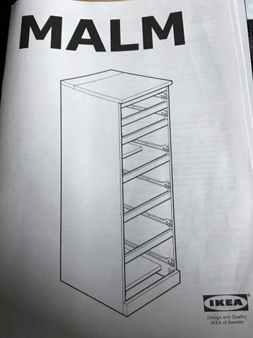 IKEA Malm ladekast met spiegel € 50,- - afbeelding 4