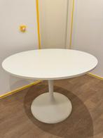Te koop: Witte Ronde Eettafel – Moderne & Tijdloze Look, Ophalen, 100 tot 150 cm, Rond, Zo goed als nieuw