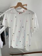 Hartjesshirt - Maat M, Kleding | Dames, Maat 38/40 (M), Wit, Ophalen of Verzenden, Zo goed als nieuw