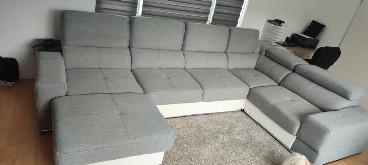 Hoekbank te koop, Huis en Inrichting, Banken | Sofa's en Chaises Longues, Zo goed als nieuw, Vierpersoons of meer, 200 tot 250 cm