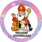 L761 ouwel sinterklaas hond 20x4,7cm eetbare cupcake rondjes, Ophalen of Verzenden, Nieuw, Cupcakes, Versiering