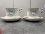 Twee vintage Royal Canterbury kop en schotels, Huis en Inrichting, Keuken | Servies, Ophalen of Verzenden, Zo goed als nieuw, Overige stijlen