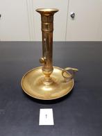 Vintage verstelbare kandelaar, Ophalen of Verzenden, Koper of Brons