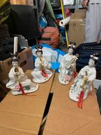Set van 4 Aziatische Porseleinen Beeldjes, Ophalen