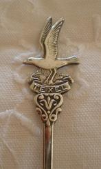 Oud verzilverd lepeltje Texel - Meeuw, Antiek en Kunst, Ophalen of Verzenden