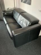 Leren bankstel  2 en 2.5 zits, Huis en Inrichting, Banken | Sofa's en Chaises Longues, Ophalen, Zo goed als nieuw, 75 tot 100 cm