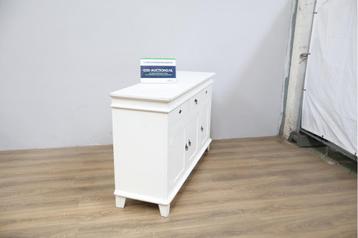 Landelijk Dressoir met 3-Deurtjes & Lades in het Wit