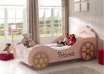 Princess Pinky autobed - 90x200 - Roze, Kinderen en Baby's, Kinderkamer | Bedden