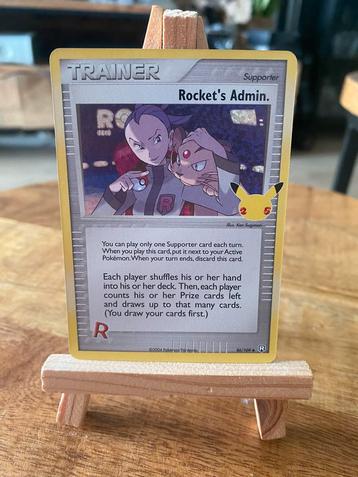 Rocket’s Admin Celebration - Pokémon kaart beschikbaar voor biedingen
