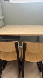 Retro schooltafel en 2 stoeltjes, Gebruikt, Ophalen