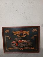 Harley davidson paneel + 2 boeken, Ophalen