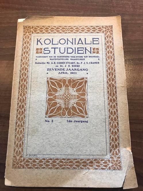 Koloniale studiën, zevende jaargang, april 1923, no. 2, Antiek en Kunst, Antiek | Boeken en Bijbels, Ophalen of Verzenden