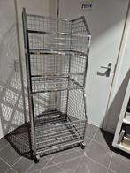 3 stapelbare draadmanden opbergrek zwaar verchroomd, Ophalen, 2j.brabant@gmail.com, 2j, Minder dan 100 cm