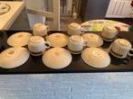 Vintage kopjes en schotels set Churchill England, Ophalen of Verzenden, Zo goed als nieuw, Overige stijlen, Kop(pen) en/of Schotel(s)