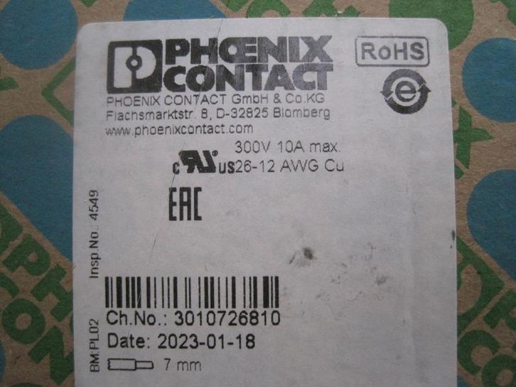 Phoenix Contact 1905036 Dubbel niveau klem 2.50 mm² 2p 50st, Hobby en Vrije tijd, Elektronica-componenten, Nieuw, Ophalen of Verzenden