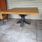 Moderne Eiken Tafel - Vierkant, Ophalen, Vijf personen of meer, Modern, 100 tot 150 cm