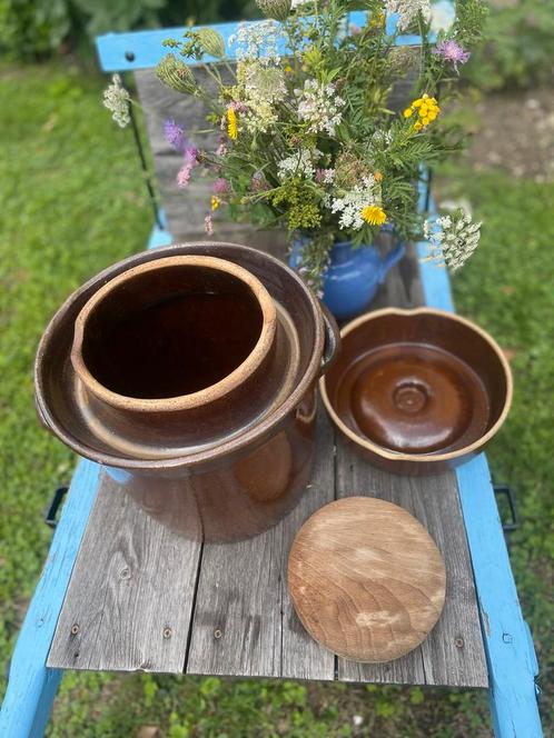 Fermentatie Vat Zuurkool Pot met Waterslot, Antiek en Kunst, Antiek | Keukenbenodigdheden, Ophalen of Verzenden