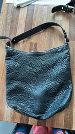 Abro schoudertas in zwart, Ophalen of Verzenden, Zo goed als nieuw, Zwart, Leer