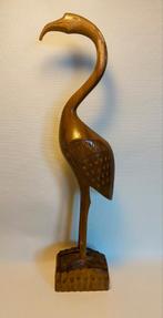 Flamingo vogel hout, Antiek en Kunst, Ophalen of Verzenden