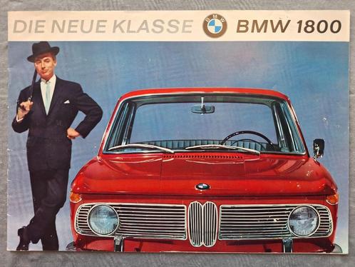 Brochure BMW 1800 - 1963 DE., Boeken, Auto's | Folders en Tijdschriften, Gelezen, BMW, Ophalen of Verzenden