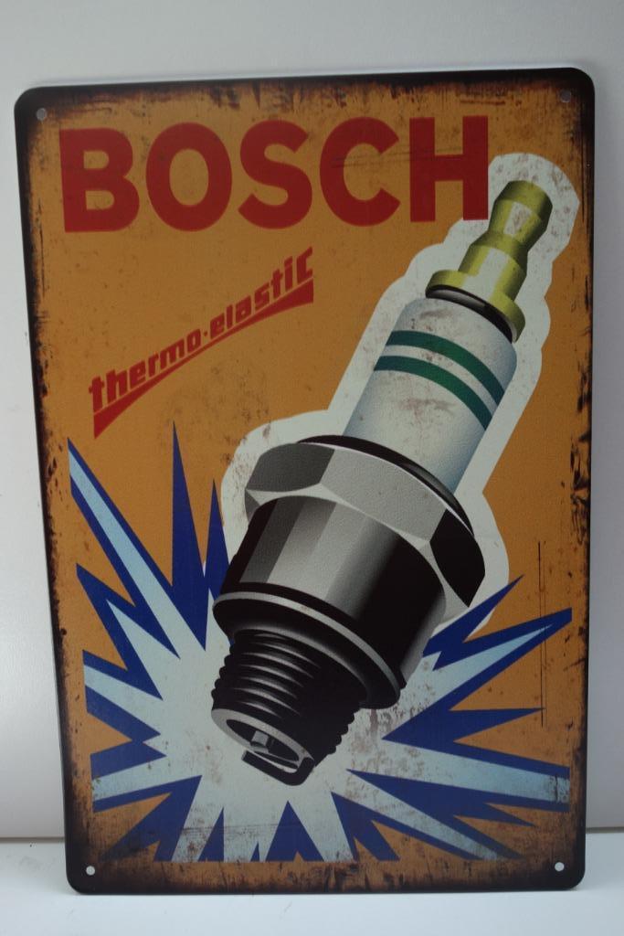 BOSCH BOUGIE BORD met RECLAME afb voor werkplaats, Verzamelen, Merken en Reclamevoorwerpen, Nieuw, Overige typen, Ophalen of Verzenden