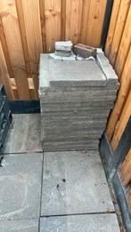 60x60 tegels te koop gratis, Tuin en Terras, Tegels en Klinkers, Ophalen, Zo goed als nieuw, 10 m² of meer, Beton