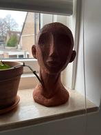 Gezicht sculptuur abstract terracotta, Huis en Inrichting, Woonaccessoires | Overige, Ophalen of Verzenden, Nieuw