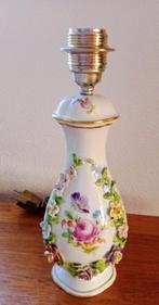Vintage Porseleinen Tafellamp Dresden Saksisch, Ophalen of Verzenden