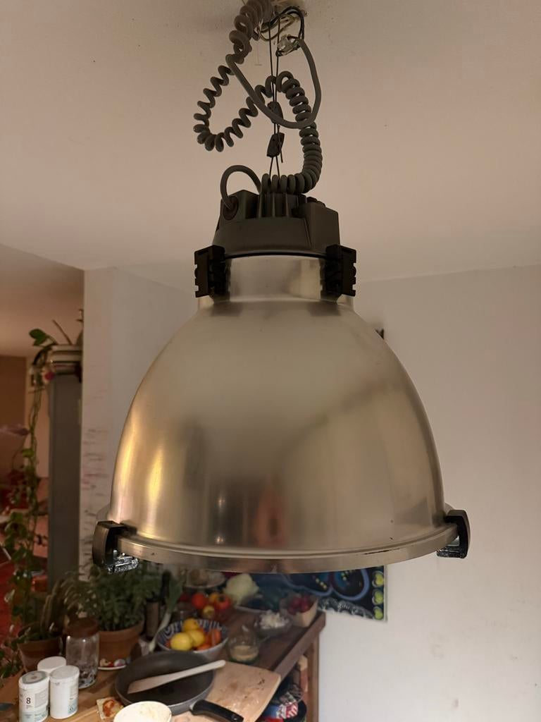Italiaanse Design Industriële hanglamp, Ophalen of Verzenden, Zo goed als nieuw, Metaal, Minder dan 50 cm