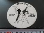 sticker Soest BUDO RYU  tel 23558, Ophalen, Zo goed als nieuw