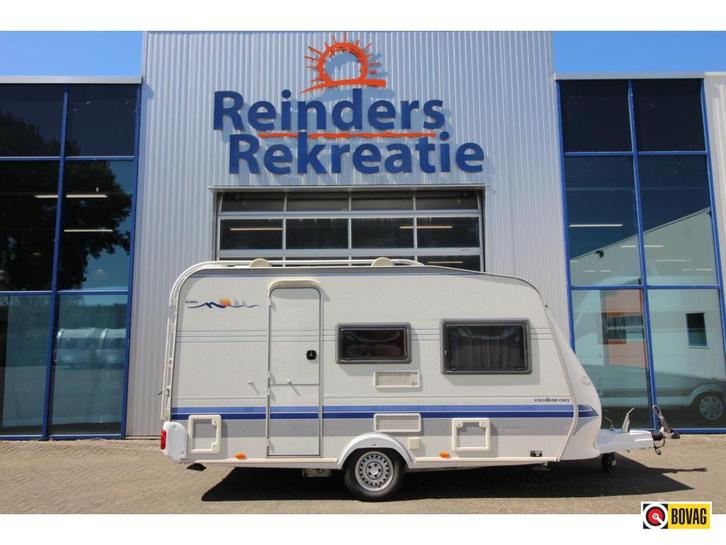 Hobby Excellent Easy 400 SF Voortent, Etuiluifel, Caravans en Kamperen, Caravans, Bedrijf, tot en met 4, 750 - 1000 kg, Treinzit