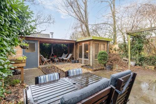 Schuur + tuinhuis + overkapping, Tuin en Terras, Tuinhuizen, Gebruikt, Hout, 200 tot 400 cm, Met overkapping, Ophalen
