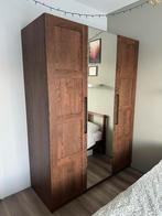 Ikea Pax kast donkerbruin met spiegel, 150 cm breed, Huis en Inrichting, Kasten | Kledingkasten, Ophalen, 100 tot 150 cm, 200 cm of meer