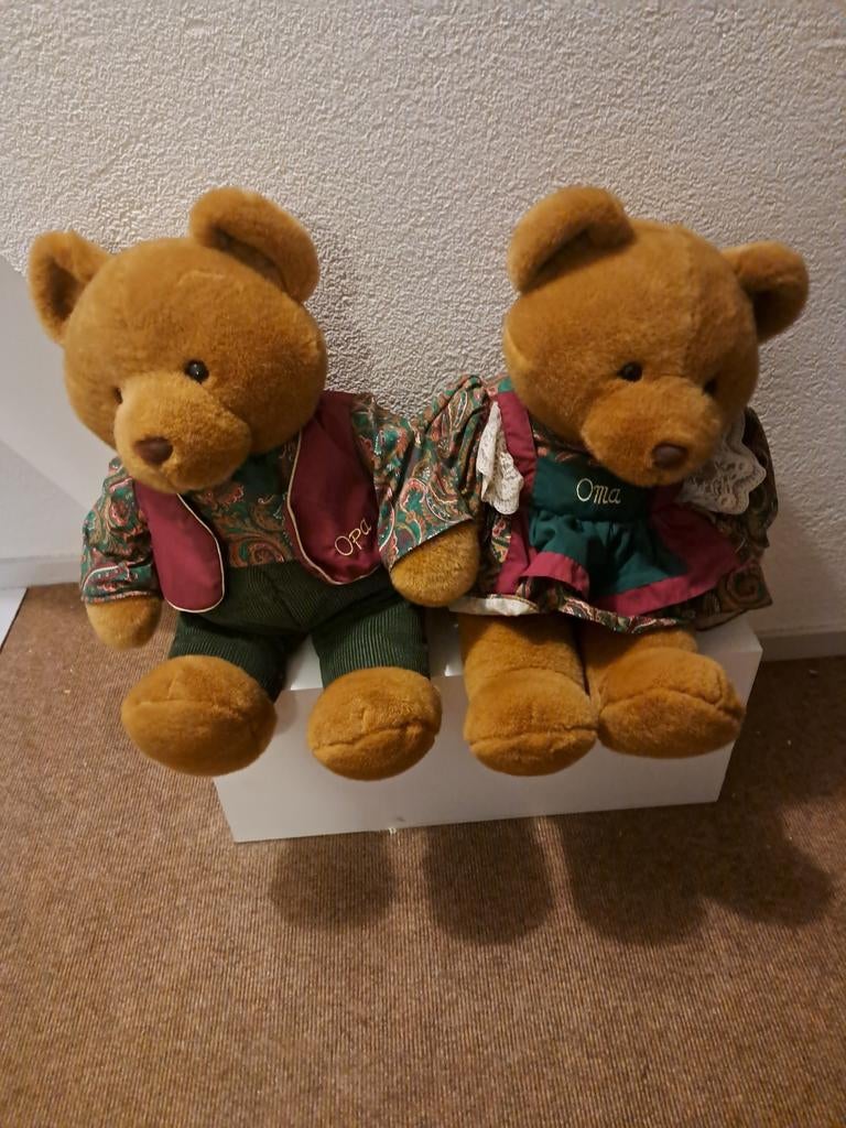 OPA EN OMA TEDDYBEREN, Ophalen of Verzenden, Zo goed als nieuw, Stoffen beer, Overige merken