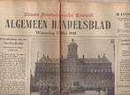 oorlog 1940 bezet  10 11 15 en 28 mei alg.handelsblad krant, Ophalen of Verzenden, Gelezen, Krant