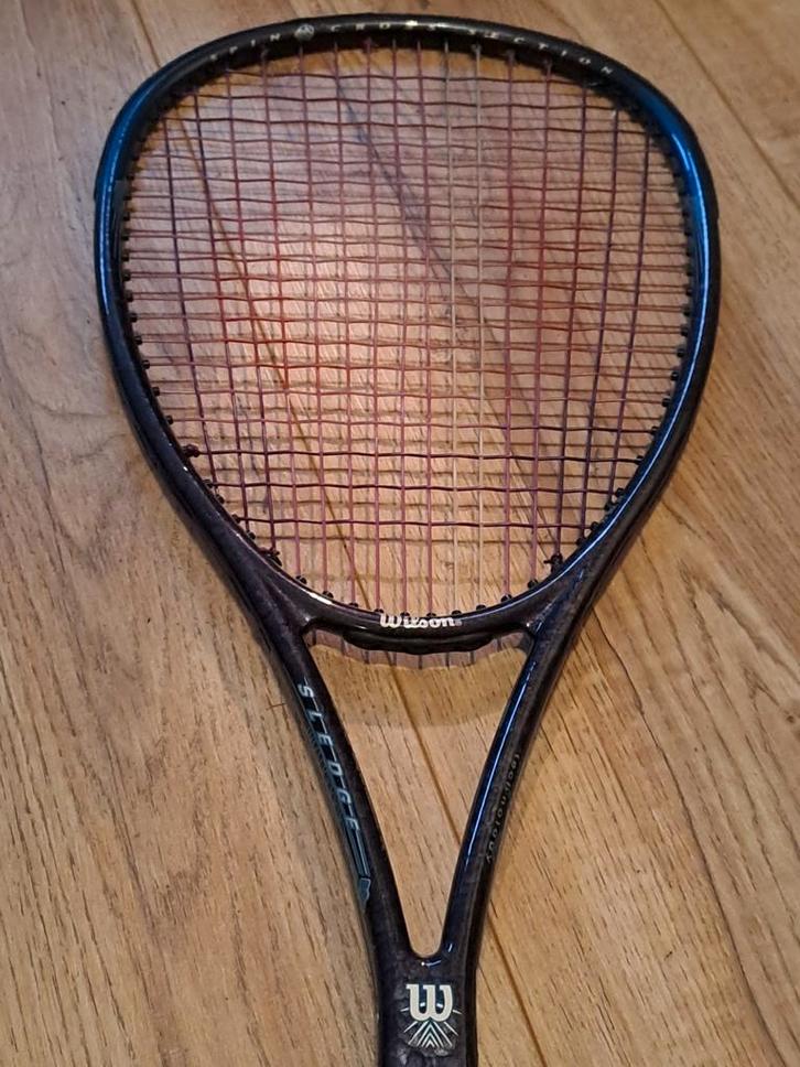 Wilson Sledge Hammer 5.8 Spin Tennisracket, Sport en Fitness, Tennis, Gebruikt, Racket, Wilson, Ophalen of Verzenden