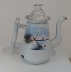 emaillen oude theepot, Antiek en Kunst, Curiosa en Brocante, Ophalen of Verzenden