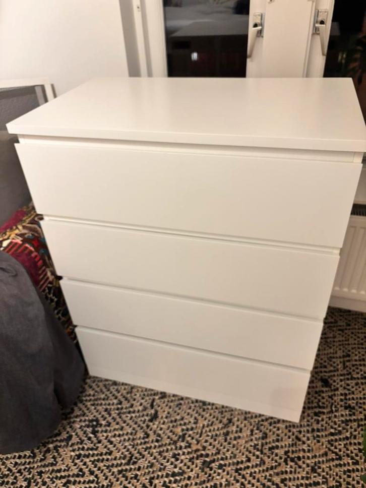 IKEA Malm kast - 4 lades - 80cm breed, Huis en Inrichting, Kasten | Dressoirs, Gebruikt, 50 tot 100 cm, 25 tot 50 cm, Met lade(s)
