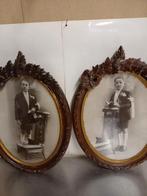 Antieke foto's met lijst, Antiek en Kunst, Curiosa en Brocante, Ophalen of Verzenden