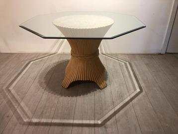 Vintage Designer Eet Tafel John McGuire "Sheaf of Wheat" beschikbaar voor biedingen