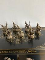 Thepanom orkest bestaande uit 7 bronzen beeldjes, Antiek en Kunst, Verzenden