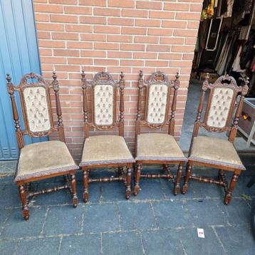 4 stuks antieke eetkamer stoelen  beschikbaar voor biedingen