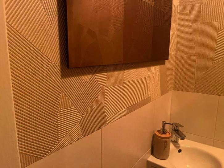 Diverse stukken behang van Élitis type Dédales over, Huis en Inrichting, Stoffering | Behang, Beige, minder dan 10 m², Ophalen