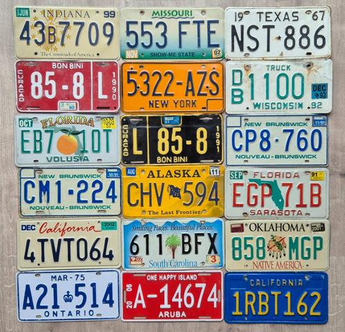 90 Kentekenplaten nummerplaten Amerika, Canada en Antillen, Verzamelen, Automerken, Motoren en Formule 1, Gebruikt, Auto's, Ophalen of Verzenden