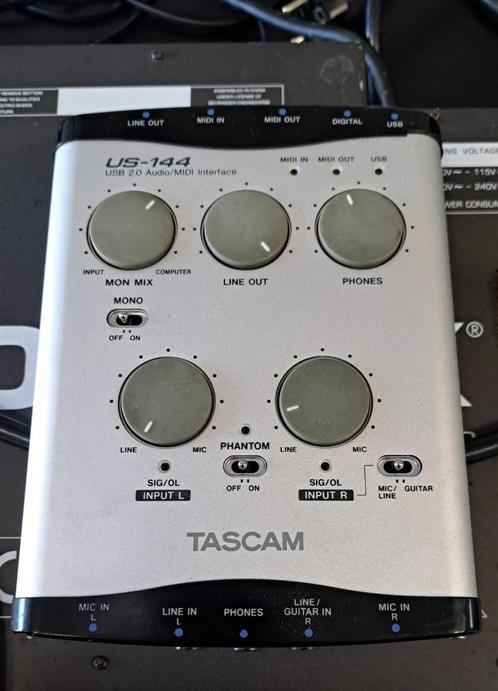 Tascam US-144 USF four-channel Audio-Midi interface, Muziek en Instrumenten, Midi-apparatuur, Gebruikt, Ophalen of Verzenden