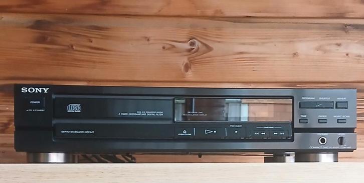Sony CDP-190 CD-Speler 1989 Zwart DAC KSS-240A TDA1543A R1, Audio, Tv en Foto, Cd-spelers, Gebruikt, Sony, Ophalen