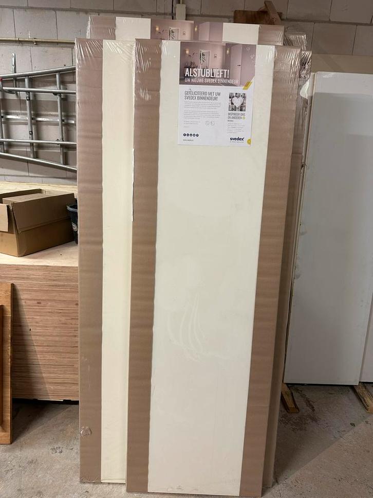 Nieuwe Opdekdeuren svedex, Doe-het-zelf en Verbouw, Deuren en Horren, Nieuw, Binnendeur, 215 cm of meer, 80 tot 100 cm, Hout, Ophalen