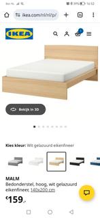 140 bed + lattenbodem Malm ikea, Huis en Inrichting, Ophalen