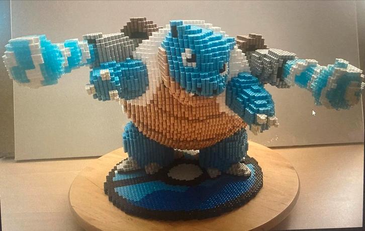 Handgemaakte Blastoise Strijkkralen 3D, Verzamelen, Poppetjes en Figuurtjes, Nieuw, Ophalen of Verzenden